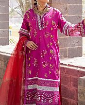 Ittehad Burnt Pink Lawn Suit- Pakistani Designer Lawn Suits
