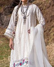 Ittehad Off White Lawn Suit- Pakistani Lawn Dress