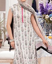 Ittehad Light Grey Lawn Suit- Pakistani Lawn Dress