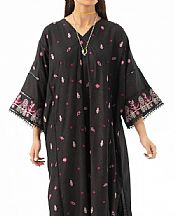 Ittehad Black Karandi Suit (2 pcs)- Pakistani Winter Dress