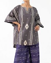 Ittehad Grey Karandi Suit (2 pcs)- Pakistani Winter Dress