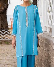 Ittehad Curious Blue Lawn Suit (2 pcs)- Pakistani Lawn Dress
