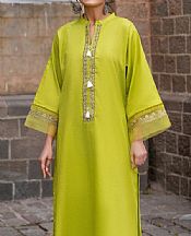 Ittehad Lime Green Lawn Suit (2 pcs)- Pakistani Designer Lawn Suits