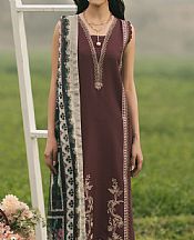 Izel Brown Lawn Suit- Pakistani Lawn Dress