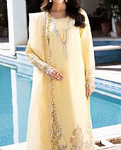 Izel Cream Lawn Suit- Pakistani Designer Lawn Suits