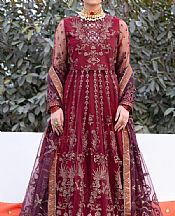 Crimson Net Suit- Pakistani Designer Chiffon Suit