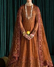 Rust Net Suit- Pakistani Chiffon Dress