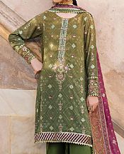 Iznik Camo Green Chiffon Suit- Pakistani Chiffon Dress