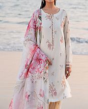 Iznik Off White Lawn Suit- Pakistani Designer Lawn Suits