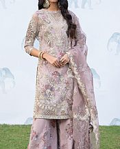 Iznik Mauve Net Suit- Pakistani Chiffon Dress