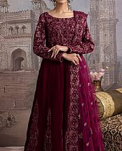 Iznik Dark Maroon Velvet Suit- Pakistani Winter Clothing