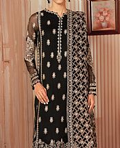 Iznik Black Chiffon Suit- Pakistani Designer Chiffon Suit