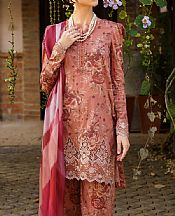 Iznik Rust Lawn Suit- Pakistani Lawn Dress
