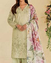 Iznik Light Green Lawn Suit- Pakistani Lawn Dress