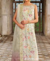 Iznik Light Green Chiffon Suit- Pakistani Designer Chiffon Suit