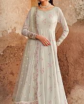 Iznik Light Grey Chiffon Suit- Pakistani Chiffon Dress