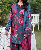Iznik Blue/Pink Lawn Suit- Pakistani Lawn Dress