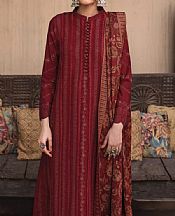 Maroon Khaddar Suit- Pakistani Winter Dress