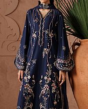 Navy Blue Lawn Suit