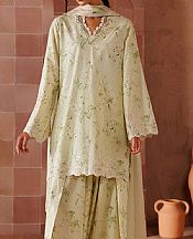 Iznik Lemon Yellow Lawn Suit- Pakistani Lawn Dress