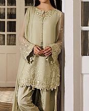 Iznik Pistachio Chiffon Suit- Pakistani Designer Chiffon Suit