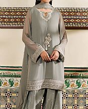 Iznik Light Grey Chiffon Suit- Pakistani Chiffon Dress