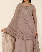 Iznik Tea Pink Chiffon Suit- Pakistani Designer Chiffon Suit