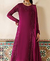 Iznik Magenta Chiffon Suit- Pakistani Designer Chiffon Suit