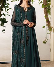 Iznik Teal Chiffon Suit- Pakistani Designer Chiffon Suit
