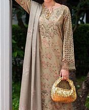 Dark Beige Lawn Suit
