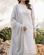 Iznik Ash White Lawn Suit- Pakistani Lawn Dress