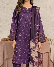 Iznik Purple Viscose Suit- Pakistani Winter Clothing