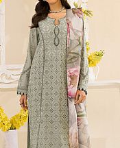 Iznik Grey Lawn Suit- Pakistani Designer Lawn Suits