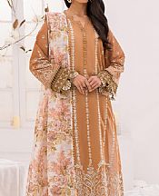 Iznik Taupe Lawn Suit- Pakistani Lawn Dress