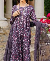 Iznik Mulled Wine Lawn Suit- Pakistani Designer Lawn Suits