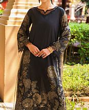 Iznik Black Lawn Suit- Pakistani Lawn Dress