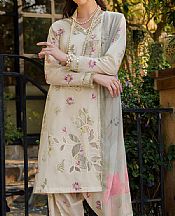 Iznik Pale Silver Lawn Suit- Pakistani Lawn Dress