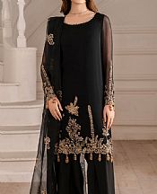 Iznik Black Chiffon Suit- Pakistani Chiffon Dress
