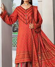 Red Karandi Suit