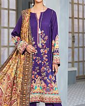 Indigo Karandi Suit- Pakistani Winter Dress