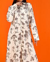 Jahanara Off-white Linen Suit __2 Pcs__