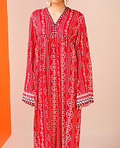 Red Linen Suit __2 Pcs__- Pakistani Winter Dress