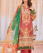Coral Linen Suit- Pakistani Winter Dress