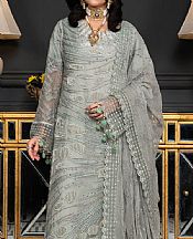 Janique Grey Chiffon Suit- Pakistani Designer Chiffon Suit
