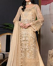 Janique Tan Chiffon Suit- Pakistani Chiffon Dress