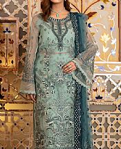 Summer Green Organza Suit