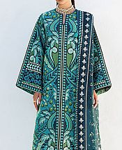Jazmin Teal Lawn Suit- Pakistani Designer Lawn Suits