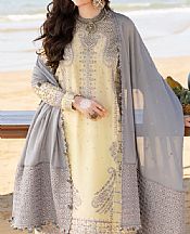 Jazmin Lime/Grey Lawn Suit- Pakistani Designer Lawn Suits