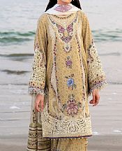 Jazmin Beige Lawn Suit- Pakistani Designer Lawn Suits