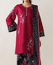 Deep Carmine Lawn Suit